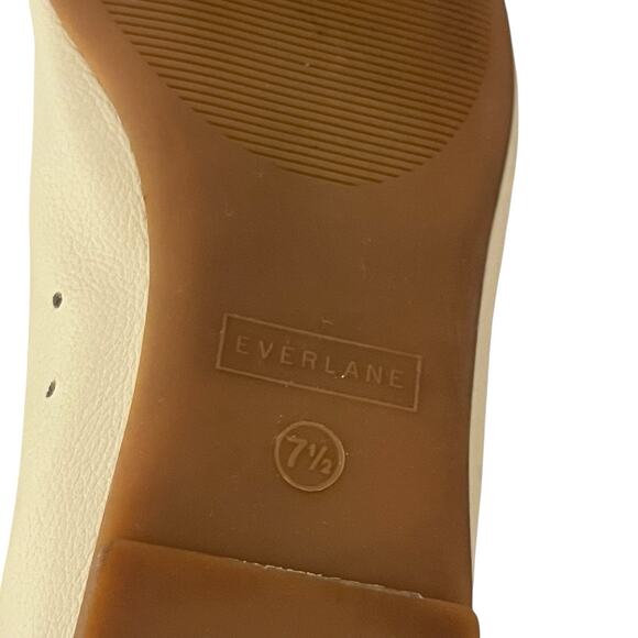 Everlane The Italian Leather Day Glove flats7.5 cream minimalist Quiet luxury - Picture 5 of 10